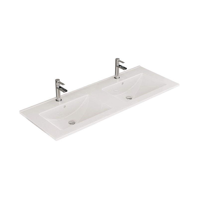 FLAT 5121 (2) DUPLO - Lavatório de Encastre - 120cm (prof 46)