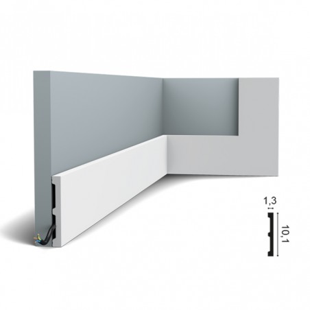 RODAPÉ SQUARE Duropolymer DX163 2300x102x13mm