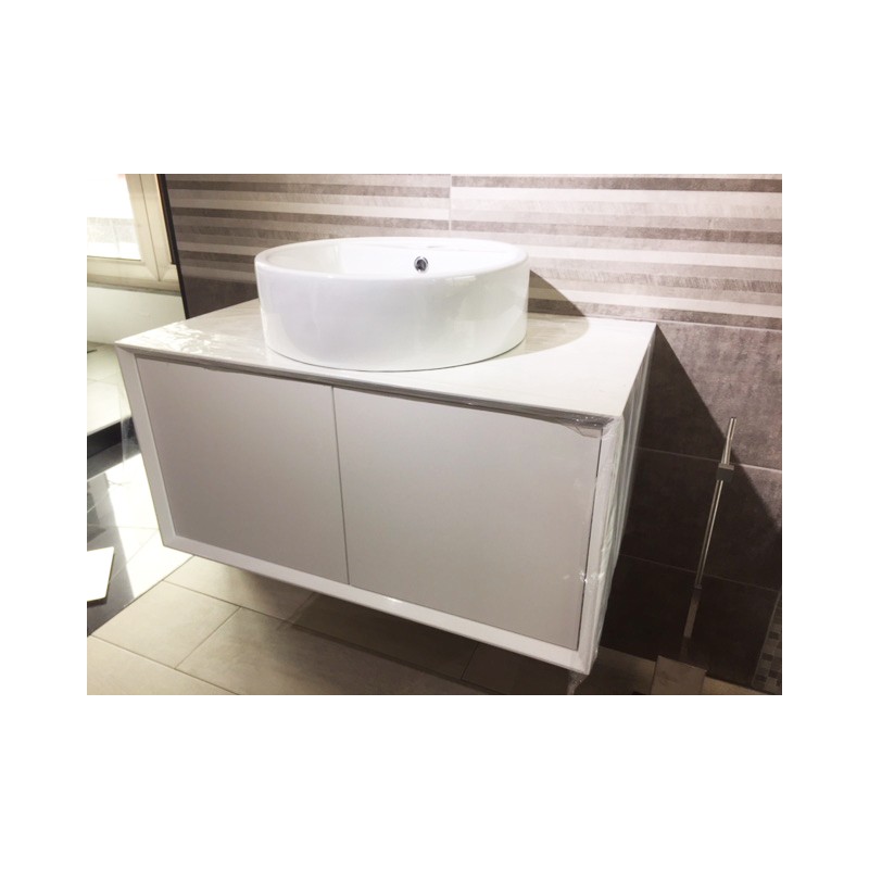 MÓVEL EURO-1 SUSP  60cm - PROFUNDIDADE REDUZIDA 35CM - BRANCO