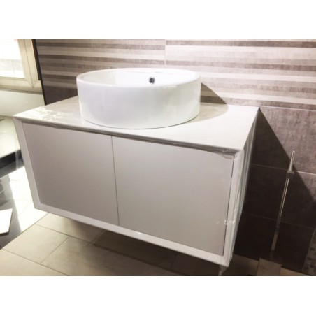 MÓVEL EURO-1 SUSP  60cm - PROFUNDIDADE REDUZIDA 35CM - BRANCO