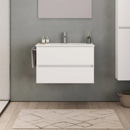 MÓVEL EURO-1 SUSP  60cm - PROFUNDIDADE REDUZIDA 35CM - BRANCO