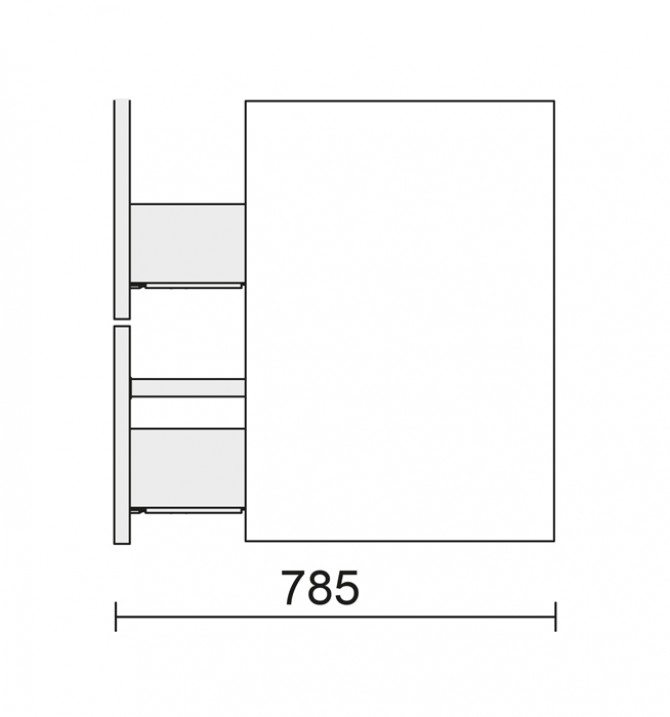 MÓVEL  LUANA 60CM - BRANCO...