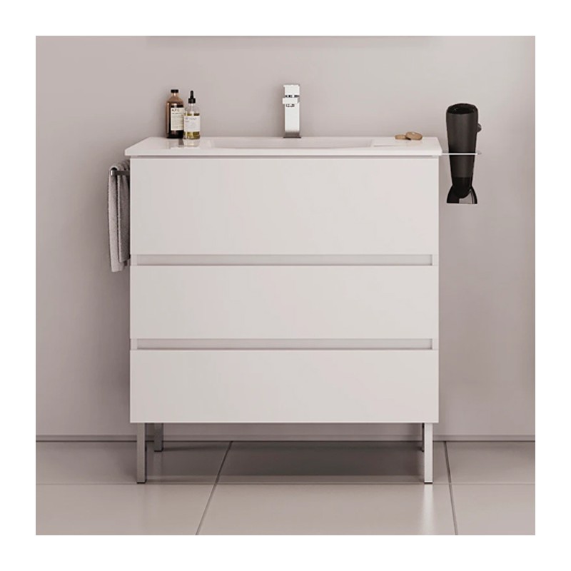 EURO-2 60 BRANCO - Móvel ao Chão de 3 GAV 60cm