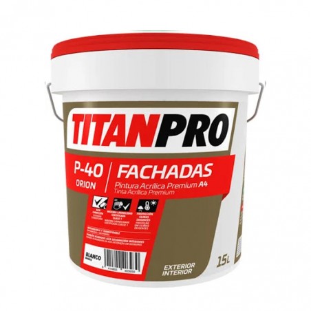 TITAN PRO P40 - ACRILICA PREMIUM MATE BRANCO 15L