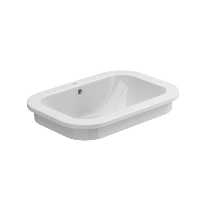 NEXO 56 - Lavatório Rectangular Encastre por cima ou baixo S/Furo