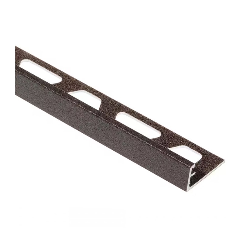 SCHLUTER JOLLY  L 60   ALUM RELEVO ANTRACITE ESCURO  TSDA   H 6 KERLITE (2.5M)