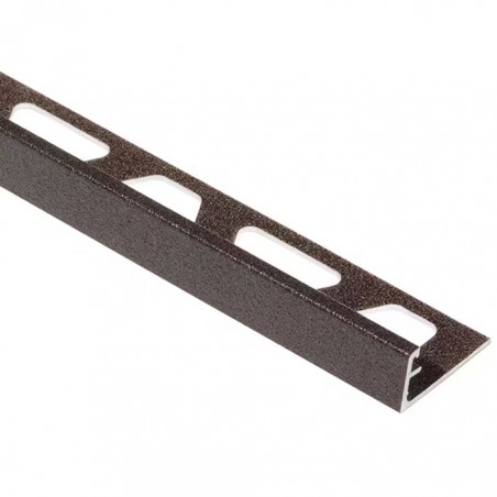 SCHLUTER JOLLY  L 60   ALUM RELEVO ANTRACITE ESCURO  TSDA   H 6 KERLITE (2.5M)