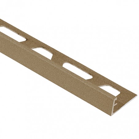 PERFIL DE AZULEJO SCHLUTER JOLLY  L 125   ALUM RELEVO BEGE  TSB   H 12.5