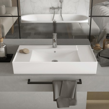 ALBUS 80 - Lavatório Mural Rectangular - C/FURO 810X455X145