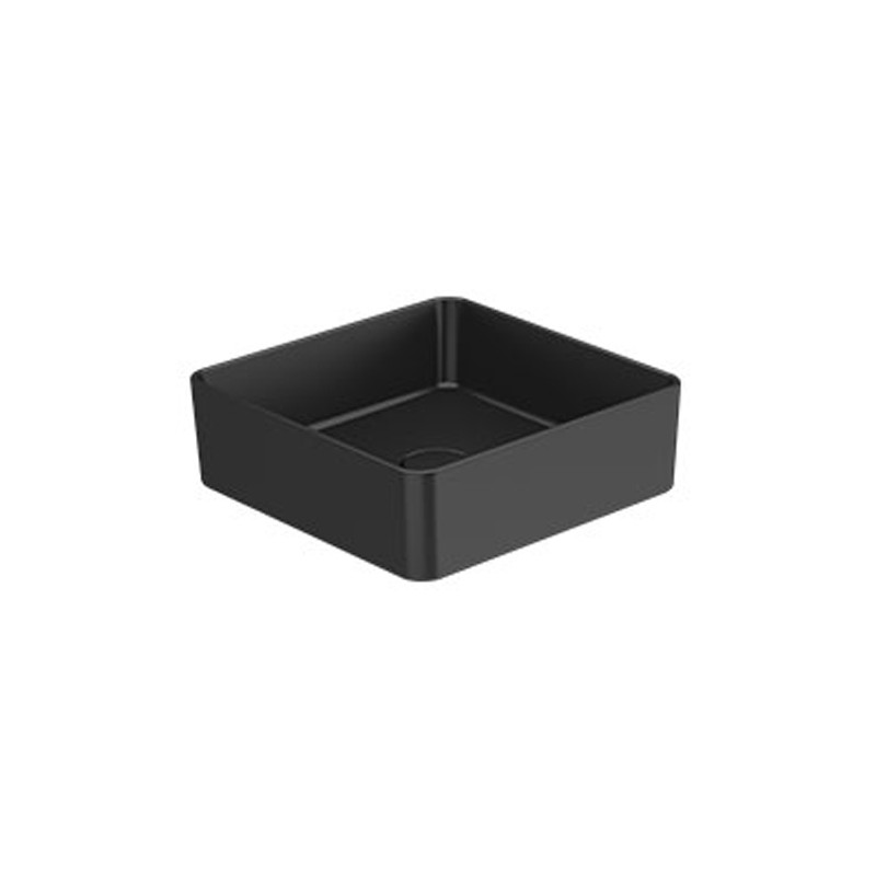 HALO PRETO MATE - Lavatório Pousar Quadrado - 380 c/Valvula