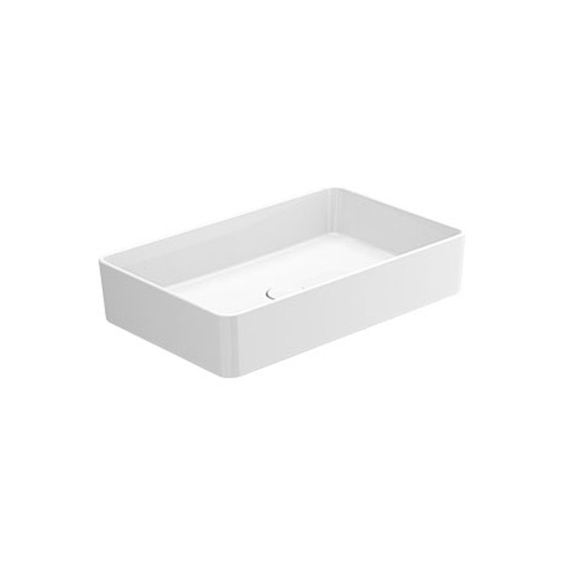 HALO BRANCO - Lavatório Pousar Rectangular - 600 c/Valvula