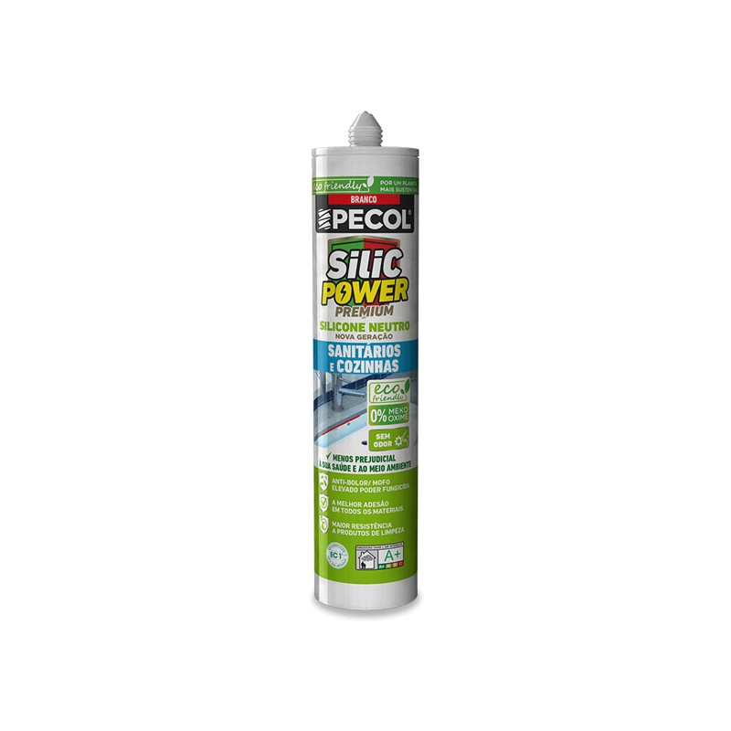 SILICPOWER - SILICONE NEUTRO SANITARIOS E COZINHA - BRANCO 280 ml