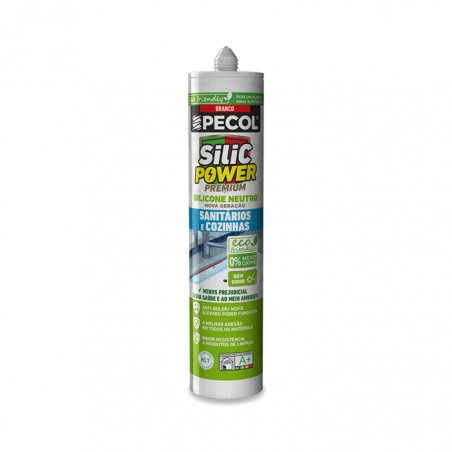 SILICPOWER - SILICONE NEUTRO SANITARIOS E COZINHA - BRANCO 280 ml