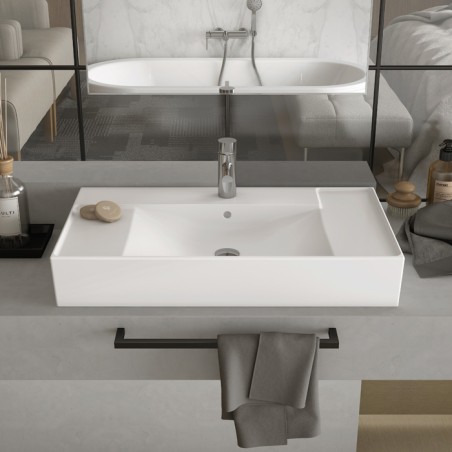 ALBUS 80 - Lavatório Mural Rectangular - C/FURO 810X455X145