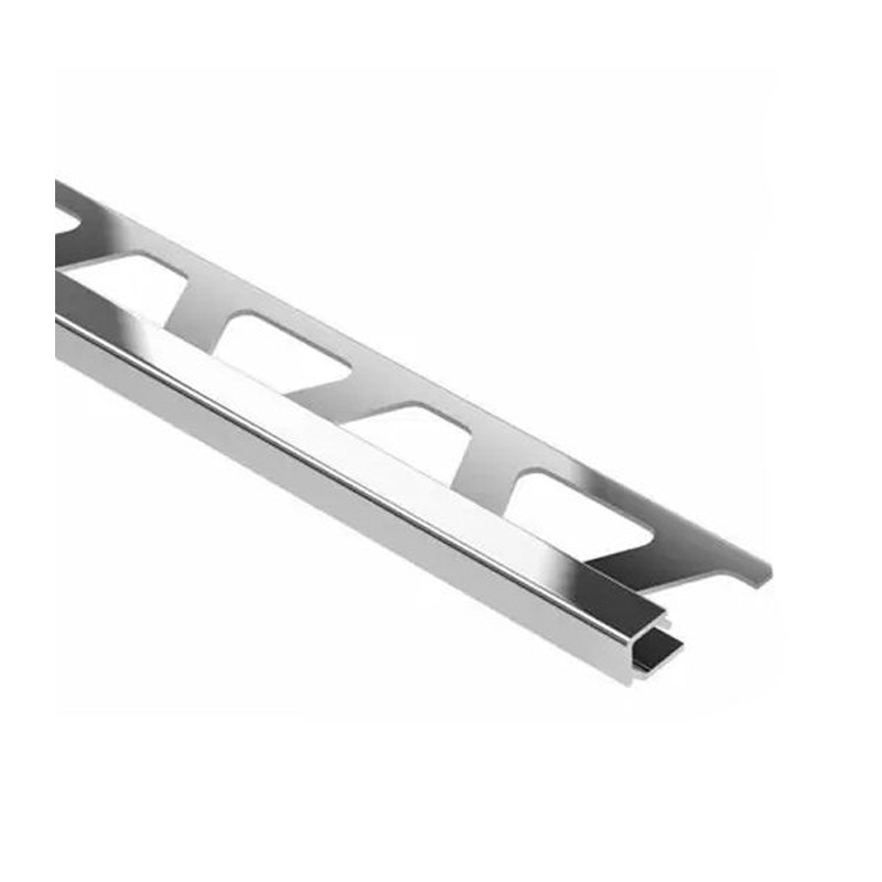 PERFIL DE AZULEJO SCHLUTER QUADEC ACG - Perfil quadrado Aluminio Cromo H 6
