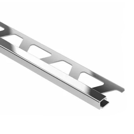 PERFIL DE AZULEJO SCHLUTER QUADEC ACG - Perfil quadrado Aluminio Cromo H 6