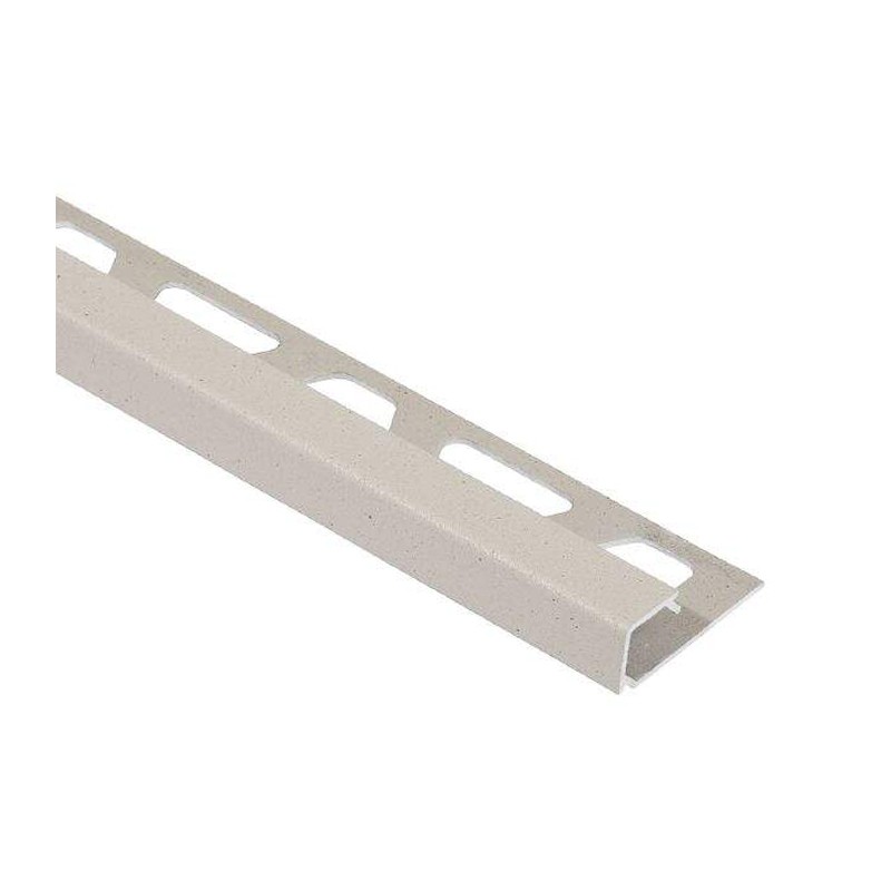 PERFIL DE AZULEJO SCHLUTER QUADEC 125 ALUM RELEVO CREME   TSC - Perfil Quadrado H 12.5