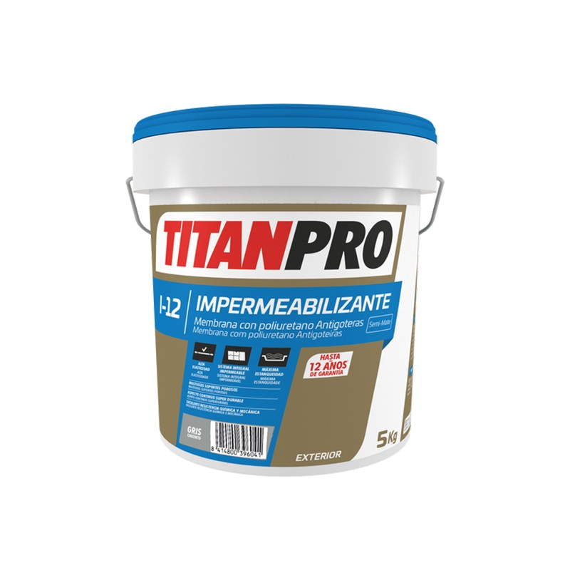 TITAN PRO I12 - MEMBRANA COM POLIURETANO CINZA 5KG
