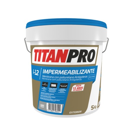 TITAN PRO I12 - MEMBRANA COM POLIURETANO CINZA 5KG