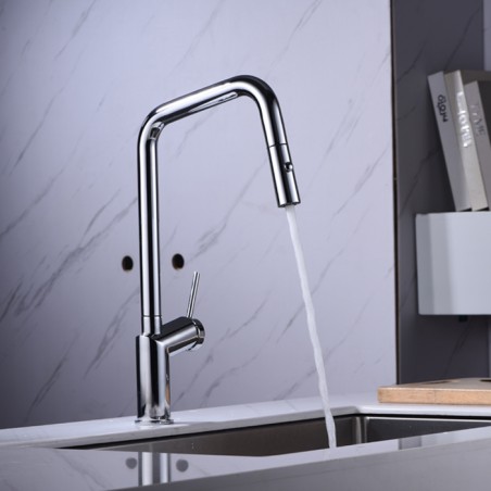 BOON - MIST COZINHA CHUV EXTRAIVEL 2 JACTOS CROMO - GCE024