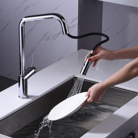 BOON - MIST COZINHA CHUV EXTRAIVEL 2 JACTOS CROMO - GCE024