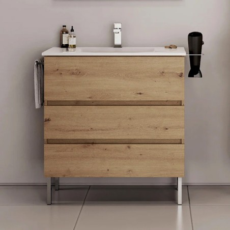 EURO-2 60 CHENE - Móvel ao Chão de 3 GAV 60cm