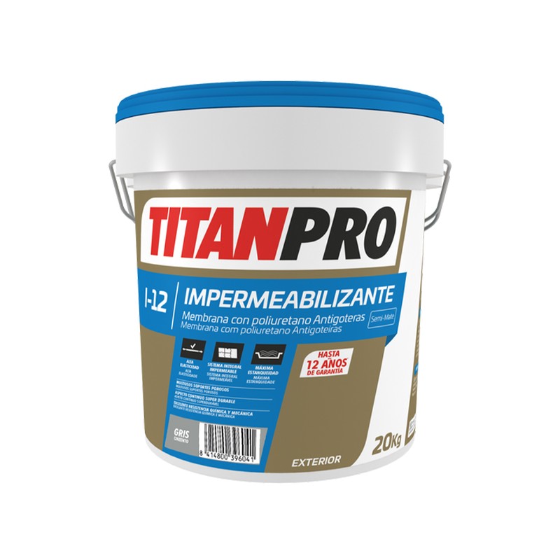 TITAN PRO I12 - MEMBRANA COM POLIURETANO CINZA 20KG