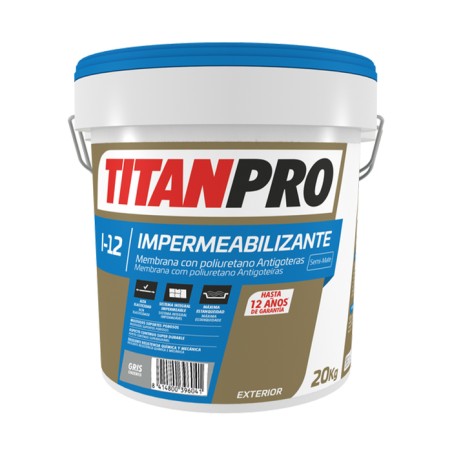 TITAN PRO I12 - MEMBRANA COM POLIURETANO CINZA 20KG