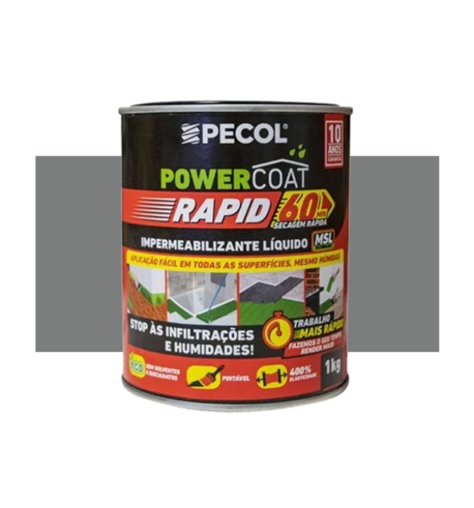 POWERCOAT RAPID MSL -CINZA 1LT