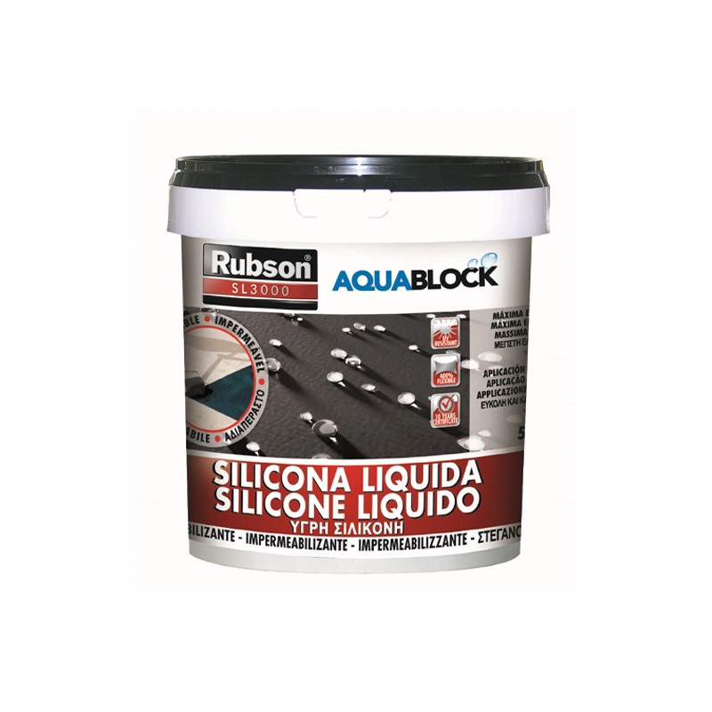 RUBSON SL3000 - 5KG «PRETO» SILICONE LIQUIDO