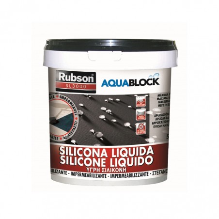 RUBSON SL3000 - 5KG «PRETO» SILICONE LIQUIDO