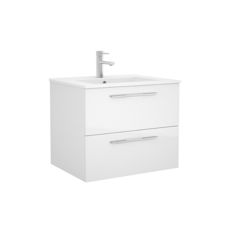 FUSSION CHROME 60 BRANCO MATE - Móvel Suspenso 2 GAV 60cm