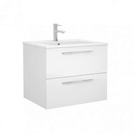 FUSSION CHROME 60 BRANCO MATE - Móvel Suspenso 2 GAV 60cm